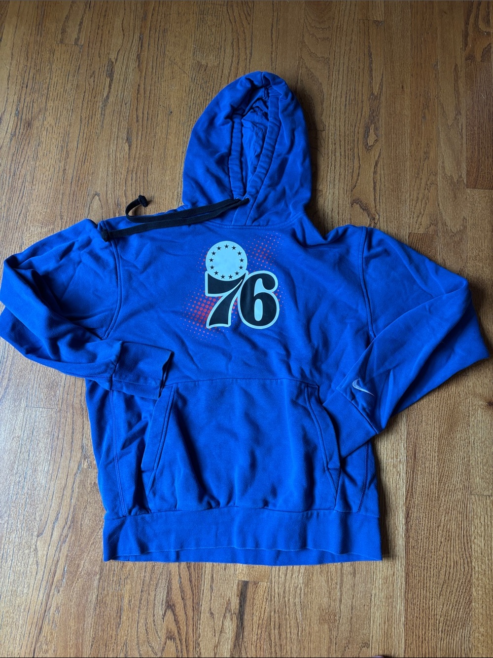 Nike Blue Hoodie with '76' Graphic